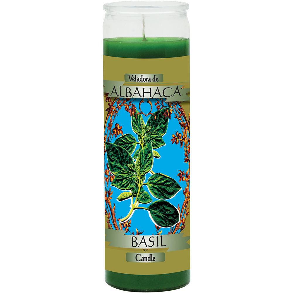7 Day Candle-Basil Albahaca Scented