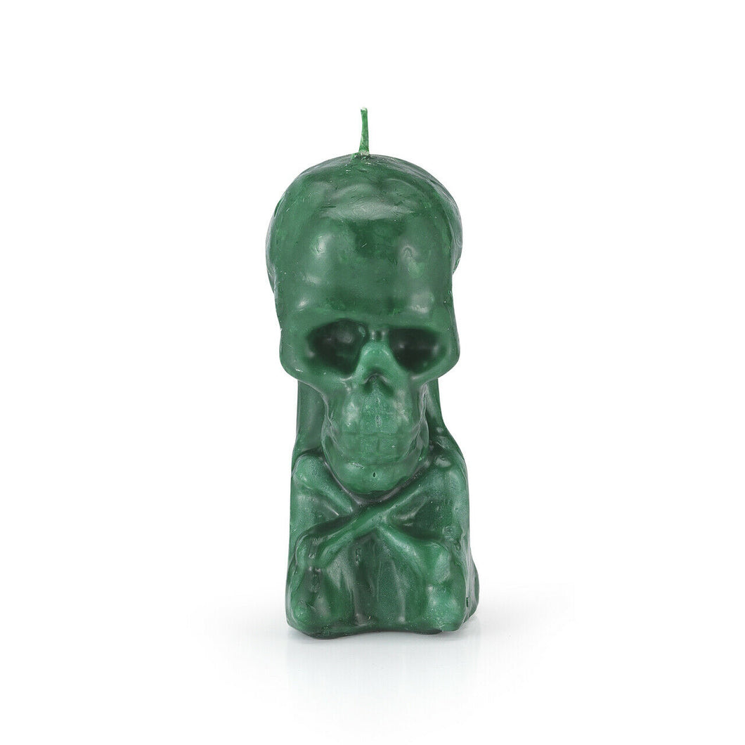 Image Candle-Green Skull